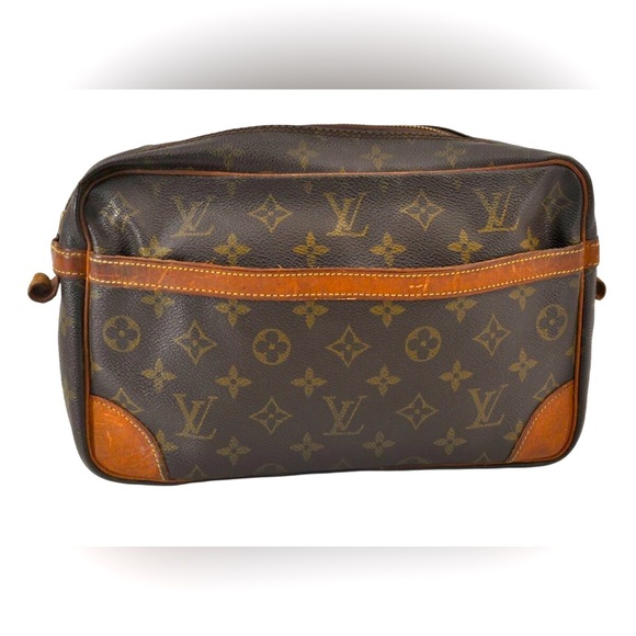 Authentic LOUIS VUITTON VINTAGE Monogram Compiegne 28 Clutch Bag - Picture 1 of 7